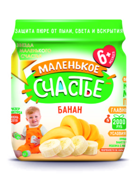 

Пюре Маленькое счастье Банан, 90 г