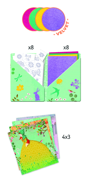 Художественные патчи с вельветом Djeco Прекрасные девы (DJ09468) - Pampik - 3