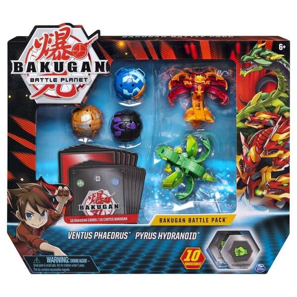 

Игровой набор Bakugan Battle Planet из пяти бакуганов Фаэдрус и Гидроноид (SM64425-4