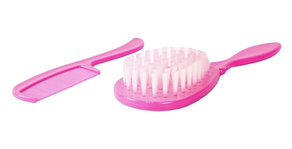 Щетка и расческа для волос Курносики, розовый (7070 рож) - Pampik - 2