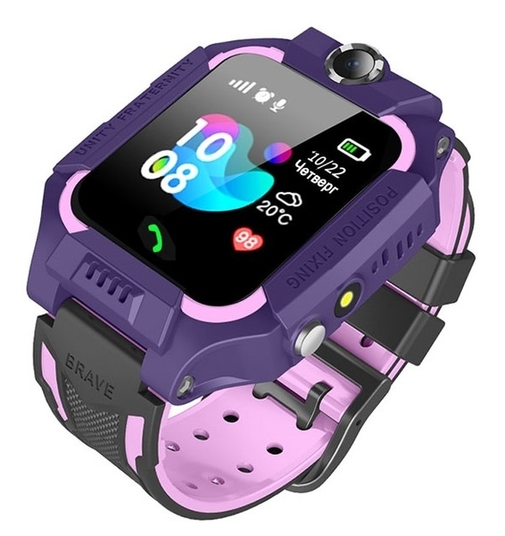 

Детские часы-телефон GoGPSme K24, с GPS-трекером, фиолетовый (K24PR