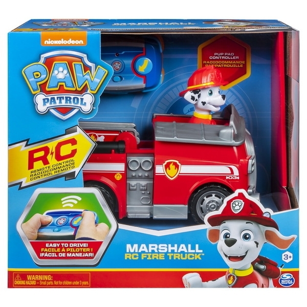 Пожарная машина Paw Patrol Щенячий патруль с фигуркой Маршала на дистанционном управлении (SM76200/8697) - Pampik - 2