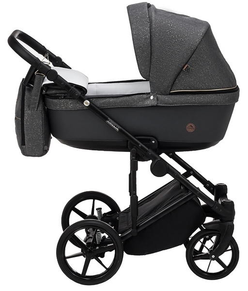 Універсальний візок 2 в 1 Adamex Amelia Lux AM284, сірий (624679) - Pampik - 5