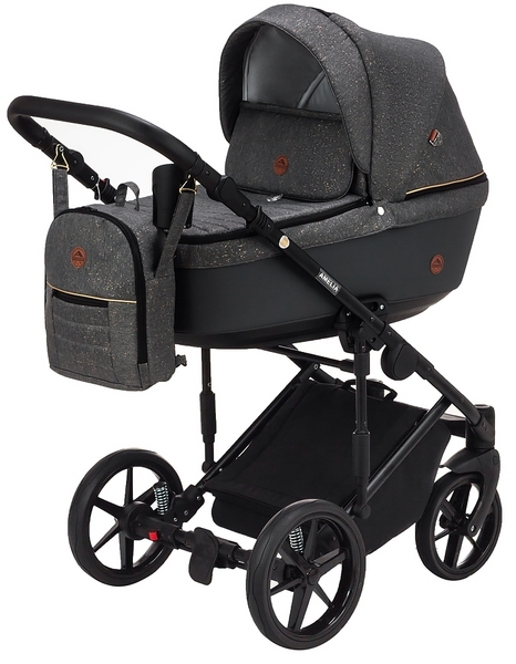 Універсальний візок 2 в 1 Adamex Amelia Lux AM284, сірий (624679) - Pampik - 3