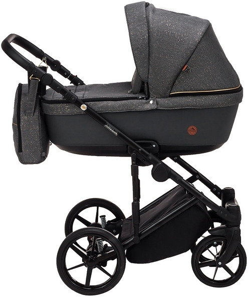 Універсальний візок 2 в 1 Adamex Amelia Lux AM284, сірий (624679) - Pampik - 6