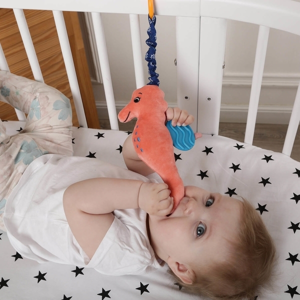 Вібропідвіска Масік Морський коник, рожевий (МС 110604-01) - Pampik - 3