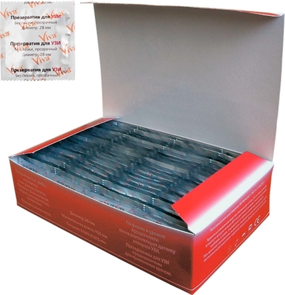 Презервативы латексные Viva для ультразвукового исследования, 100 шт. - Pampik - 2