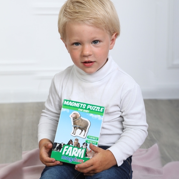 Набір магнітних пазлів Magdum Ферма (ML4031-19 EN) - Pampik - 6