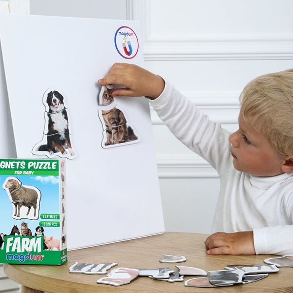 Набір магнітних пазлів Magdum Ферма (ML4031-19 EN) - Pampik - 7