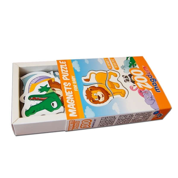 Набір магнітних пазлів Magdum Зоопарк, 18 шт. (ML4031-18 EN) - Pampik - 2