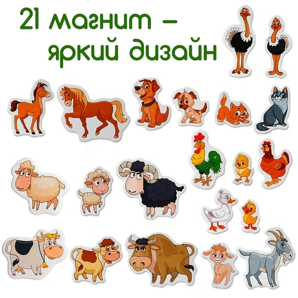 Набір магнітів Magdum Ферма сімейки (ML4031-21 EN) - Pampik - 2