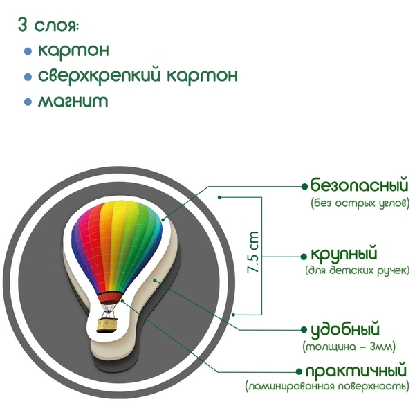 Набір магнітів Magdum Транспорт (ML4031-17 EN) - Pampik - 9