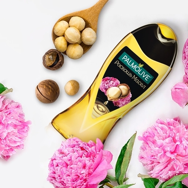 Гель для душу Palmolive Розкіш масел з олією макадамії та екстрактом півонії, 250 мл - Pampik - 9