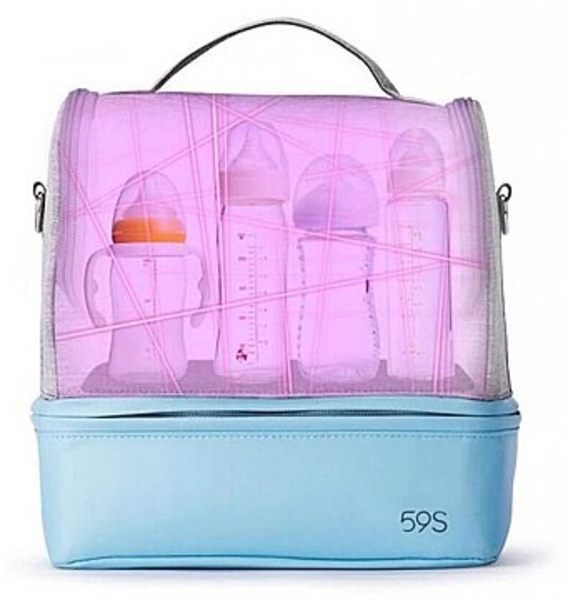 Портативный ультрафиолетовый универсальный стерилизатор 59S UVC LED P14, голубой (P14) - Pampik - 3