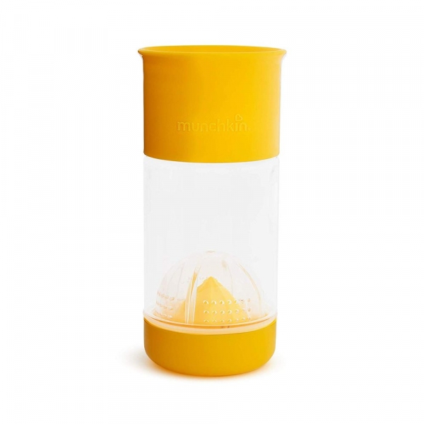 Подарок. Бутылка для воды и напитков Munchkin Miracle 360, с инфузером, 414 мл, желтый (011209.03) - Pampik - 2
