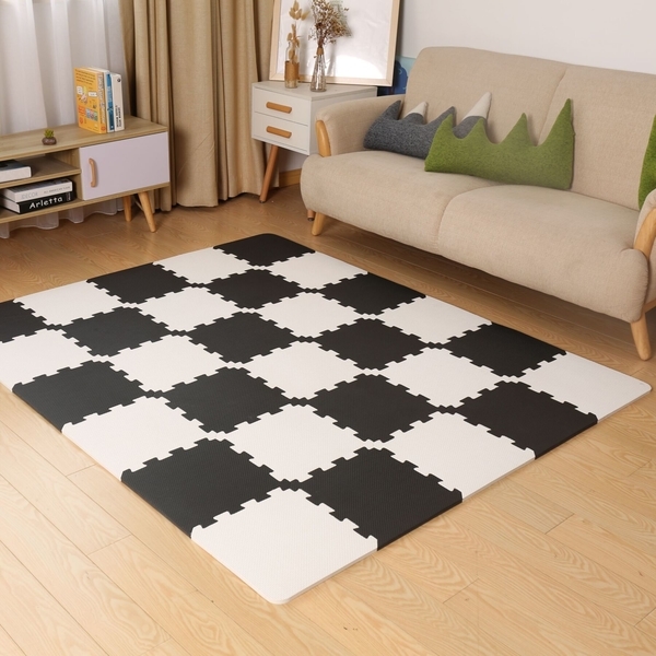 Коврик-пазл Kinderkraft Luno Black KKMLUNOBLK0000, 30 элементов, черный (00-00158791) - Pampik - 8