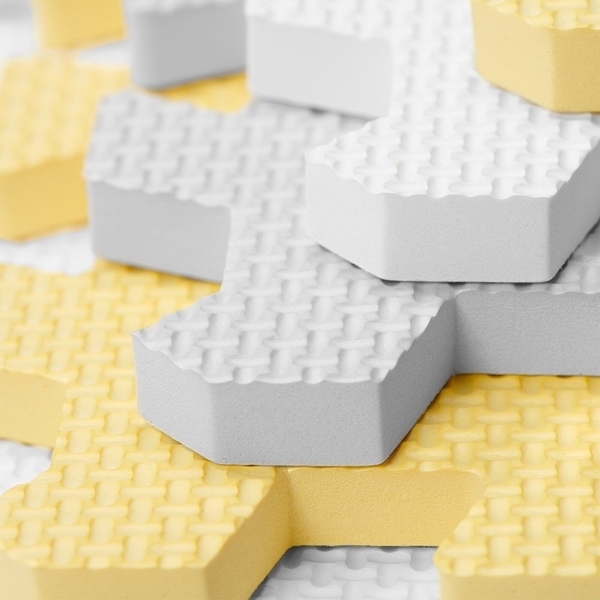 Ігровий килимок-пазл Kinderkraft Luno Yellow KKMLUNOYEL0000, 30 елементів, жовтий (00-00158790) - Pampik - 3