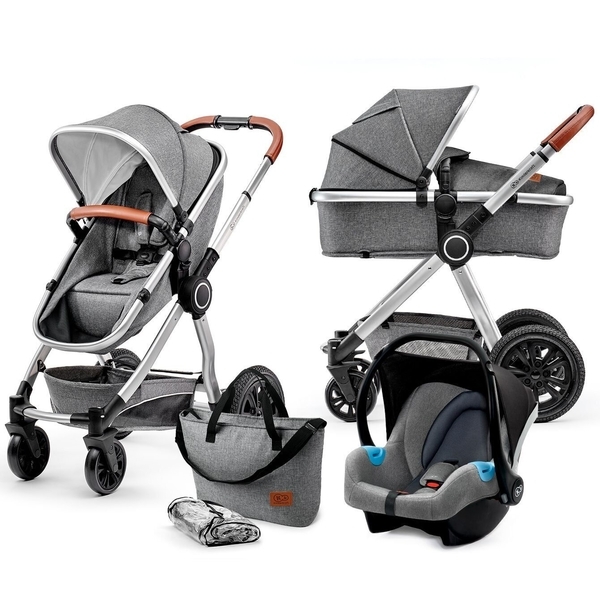 

Универсальная коляска 3 в 1 Kinderkraft Veo Gray KKWVEOGRY30000, серый (00-00159512