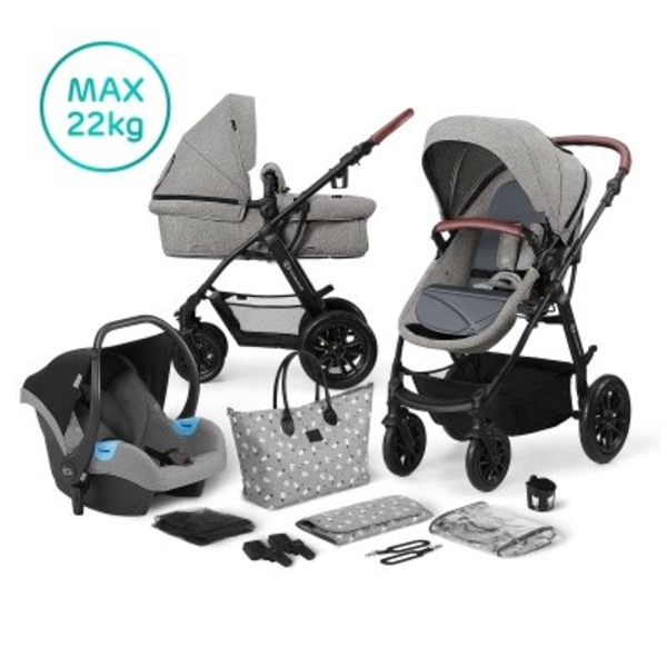 

Универсальная коляска 3 в 1 Kinderkraft Xmoov Gray KKWXMOVGRY3000, серый (00-00159000