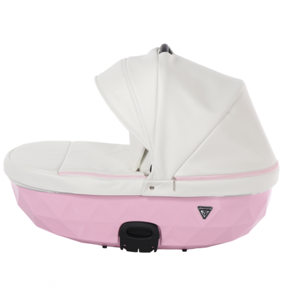 Універсальний візок 2 в 1 Junama Candy 01, білий з рожевим (J-Cy-01) - Pampik - 6