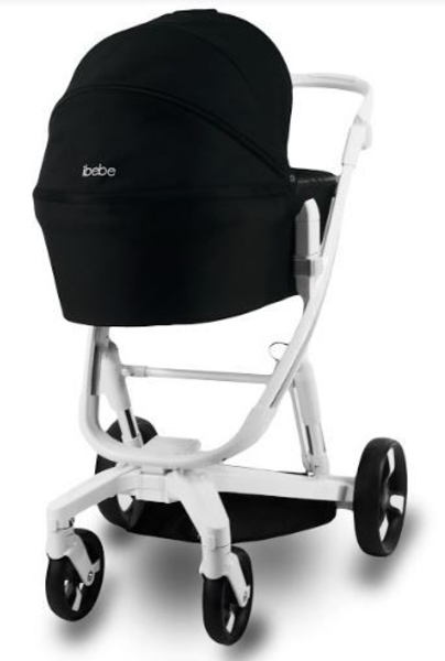 Універсальний візок 2 в 1 Ibebe i-stop 02, чорний на білій рамі (ib-is-02) - Pampik - 2