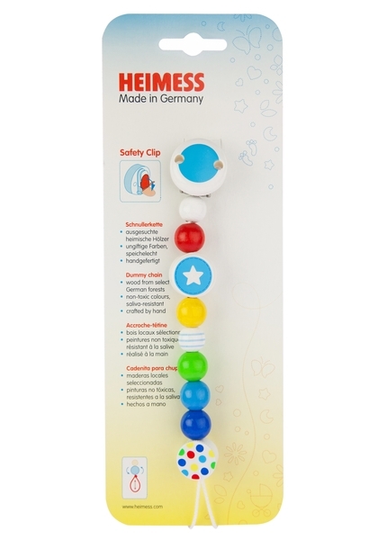 Ланцюжок для пустушки Heimess Слоник, синій (764430) - Pampik - 6