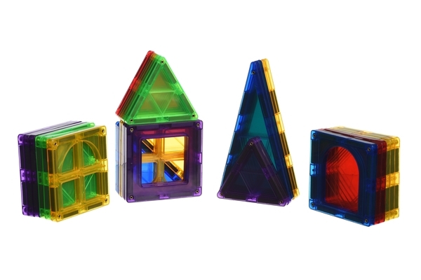 Магнітний конструктор Magplayer Магнітні плитки, 32 елемента (MPL-32) - Pampik - 8