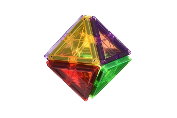 Магнітний конструктор Magplayer Магнітні плитки, 32 елемента (MPL-32) - Pampik - 5