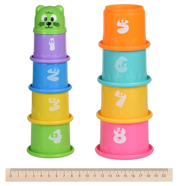 Набір для гри з піском Same Toy Piles cup, 9 предметів (618-8Ut) - Pampik - 2