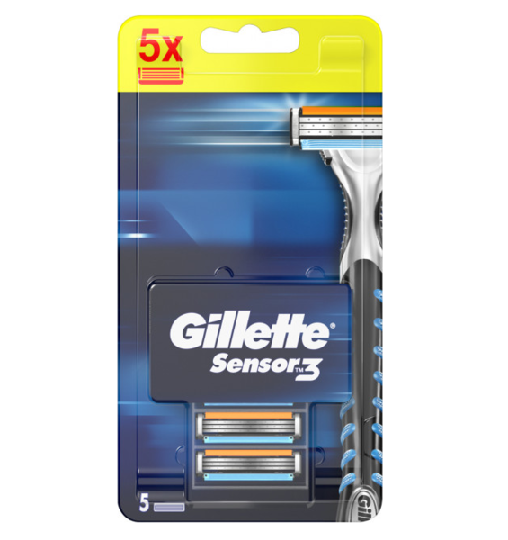 

Сменные картриджи для бритья Gillette Sensor 3, 5 шт