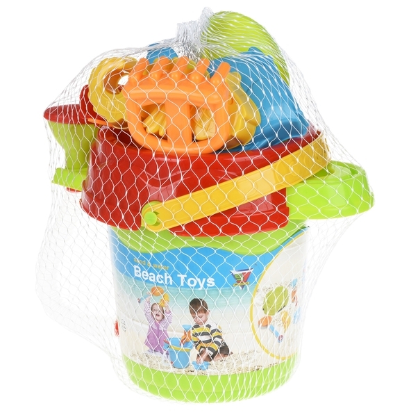 Набір для гри з піском Same Toy Ведерко салатовое, 6 предметів (969Ut-2) - Pampik - 5