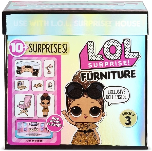 

Игровой набор с куклой L.O.L. Surprise Furniture S2 Кабинет Леди-Босс (570042