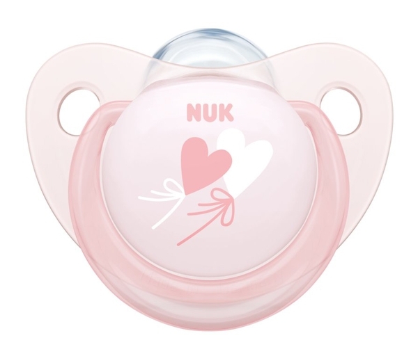 Ортодонтическая силиконовая пустышка для сна Nuk Baby Rose, 0-6 мес., розовый, 2 шт. (10175175) - Pampik - 2
