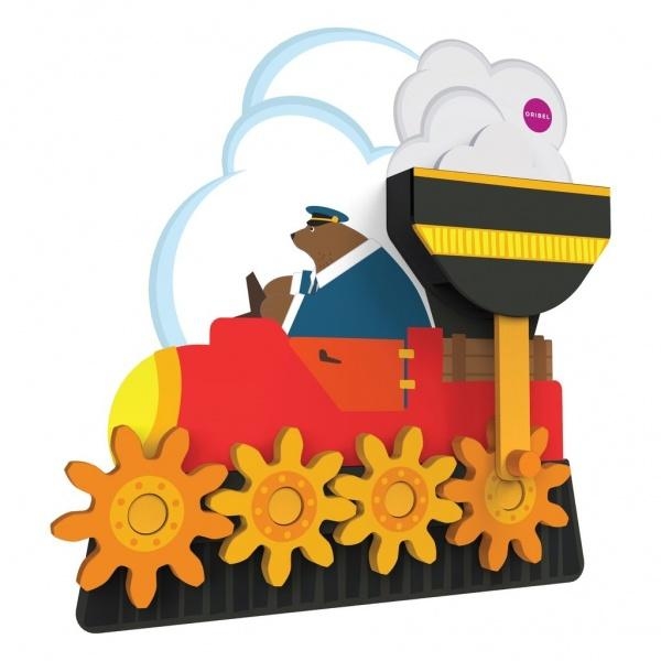 Подарок. Настенная игрушка Oribel Veritiplay Шестеренки мистера Медведя (OR813-90001) - Pampik - 2