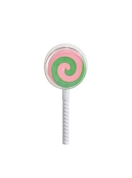 

Пластилин Hasbro Play-Doh Swirl Lollipop, баночка в форме леденца, розовый с зеленым (E7911