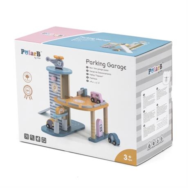 Ігровий набір Viga Toys PolarB Паркінг двоповерховий (44029) - Pampik - 3