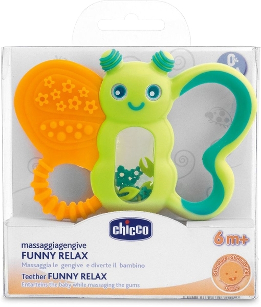 Прорізувач для зубів Chicco Funny Relax Метелик (02580.00.10 - Pampik - 2