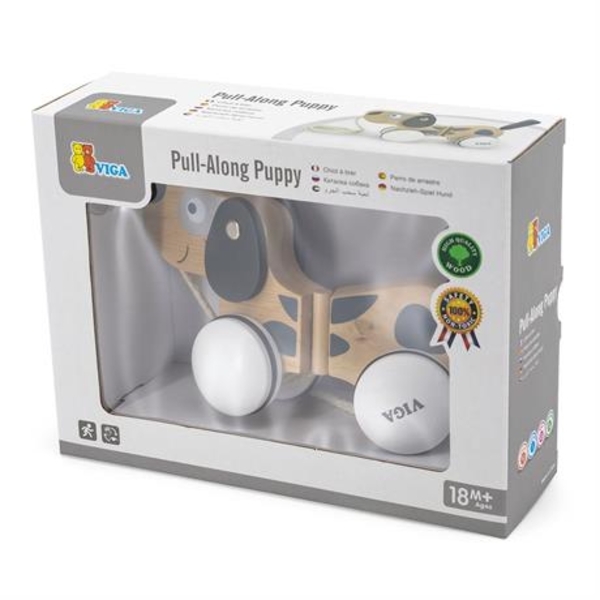 Каталка Viga Toys Щенок (51614) - Pampik - 2