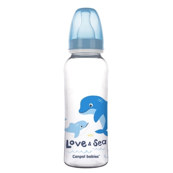 

Бутылочка Canpol babies PP LOVE&SEA Дельфин, 250 мл, синий (59/400 Блакитний