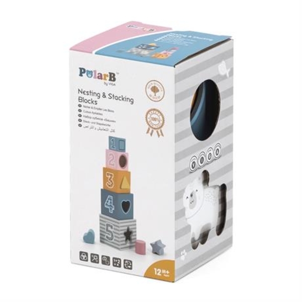 Кубики Viga Toys PolarB Сортуємо і складаємо (44016) - Pampik - 10