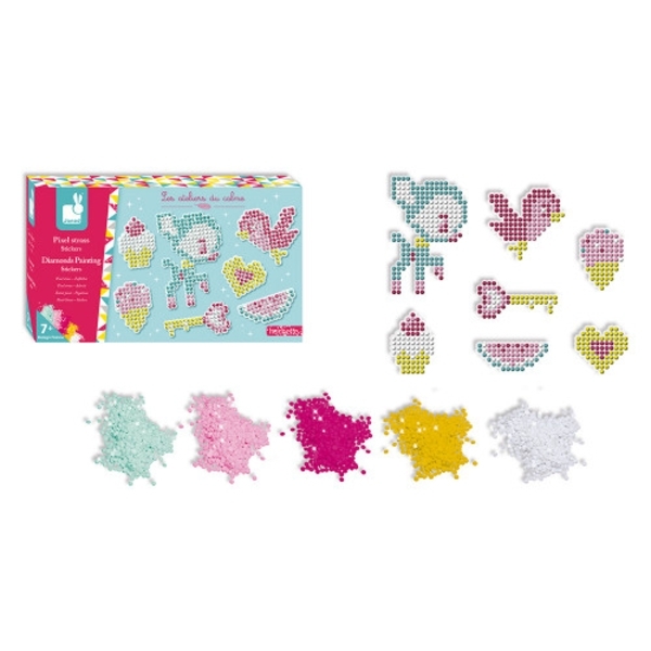 Набір для творчості Janod Наклейки. Пікселі (J07884) - Pampik - 2