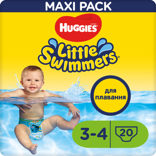 

Подгузники-трусики для плавания Huggies Little Swimmers 3-4 (7-15 кг), 20 шт