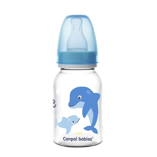 

Бутылочка Canpol babies PP LOVE&SEA Дельфин, 120 мл, синий (59/300 Блакитний