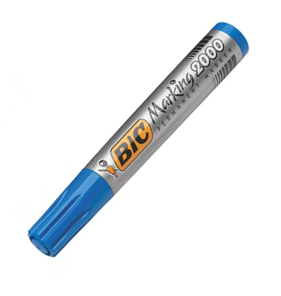 

Перманентный маркер BIC Marking 2000 ECOlutions, синий, 1 шт. (8209143