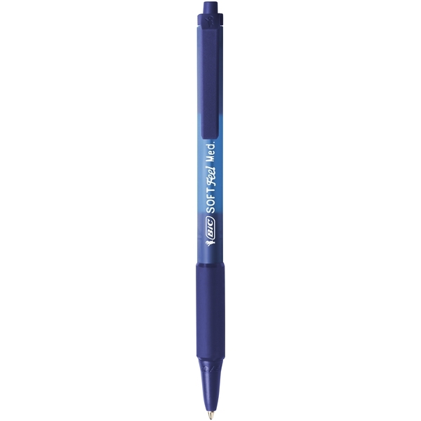 Ручки шариковые BIC Soft Feel Clic Grip, синий, 3 шт. (837396) - Pampik - 2