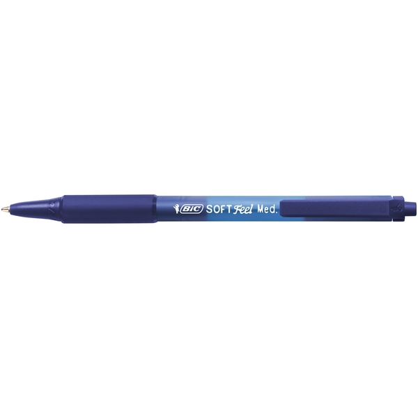 Ручки шариковые BIC Soft Feel Clic Grip, синий, 3 шт. (837396) - Pampik - 4