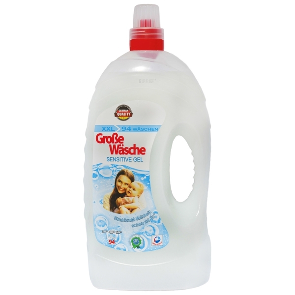 

Гель для стирки Grosse Wasche Sensitive Gel, для деликатной стирки, 5,65 л