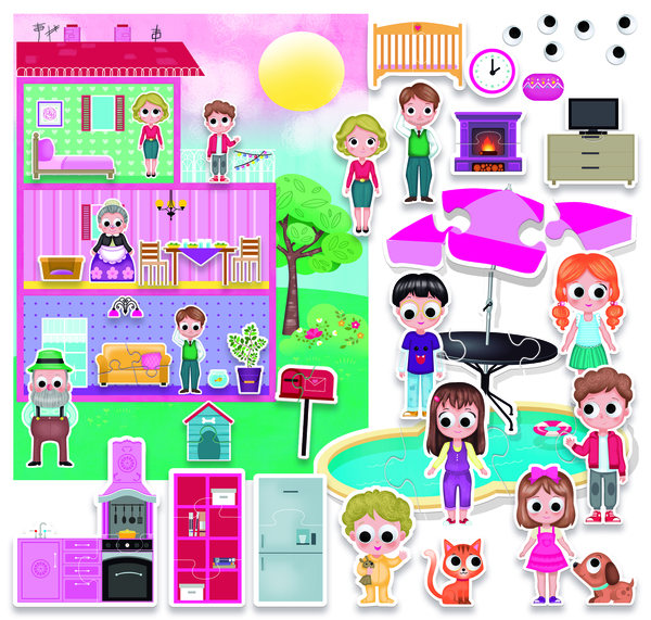 Розвиваючий ігровий набір Headu Ляльковий будиночок - створи свій світ (MU24841) - Pampik - 2