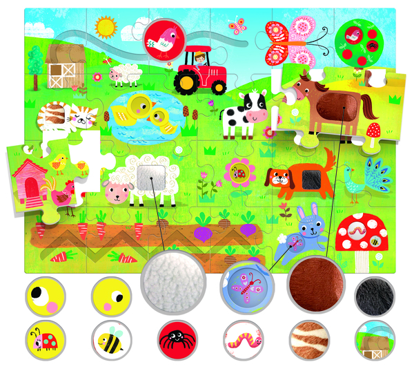 Розвиваюча гра-пазл Headu Ферма (MU23592) - Pampik - 2