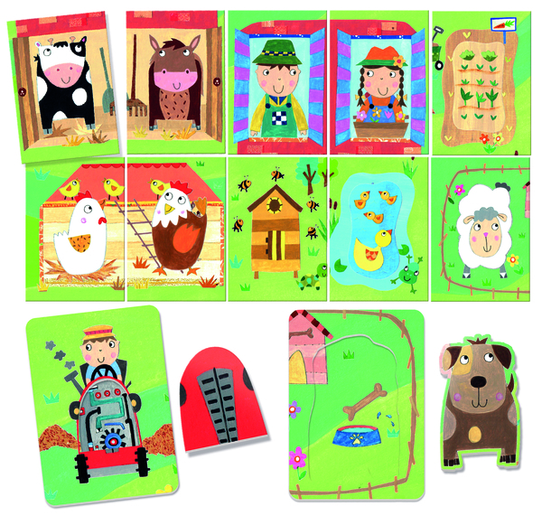 Розвиваючі картки Монтессорі Headu Ферма і її мешканці (MU24001) - Pampik - 2